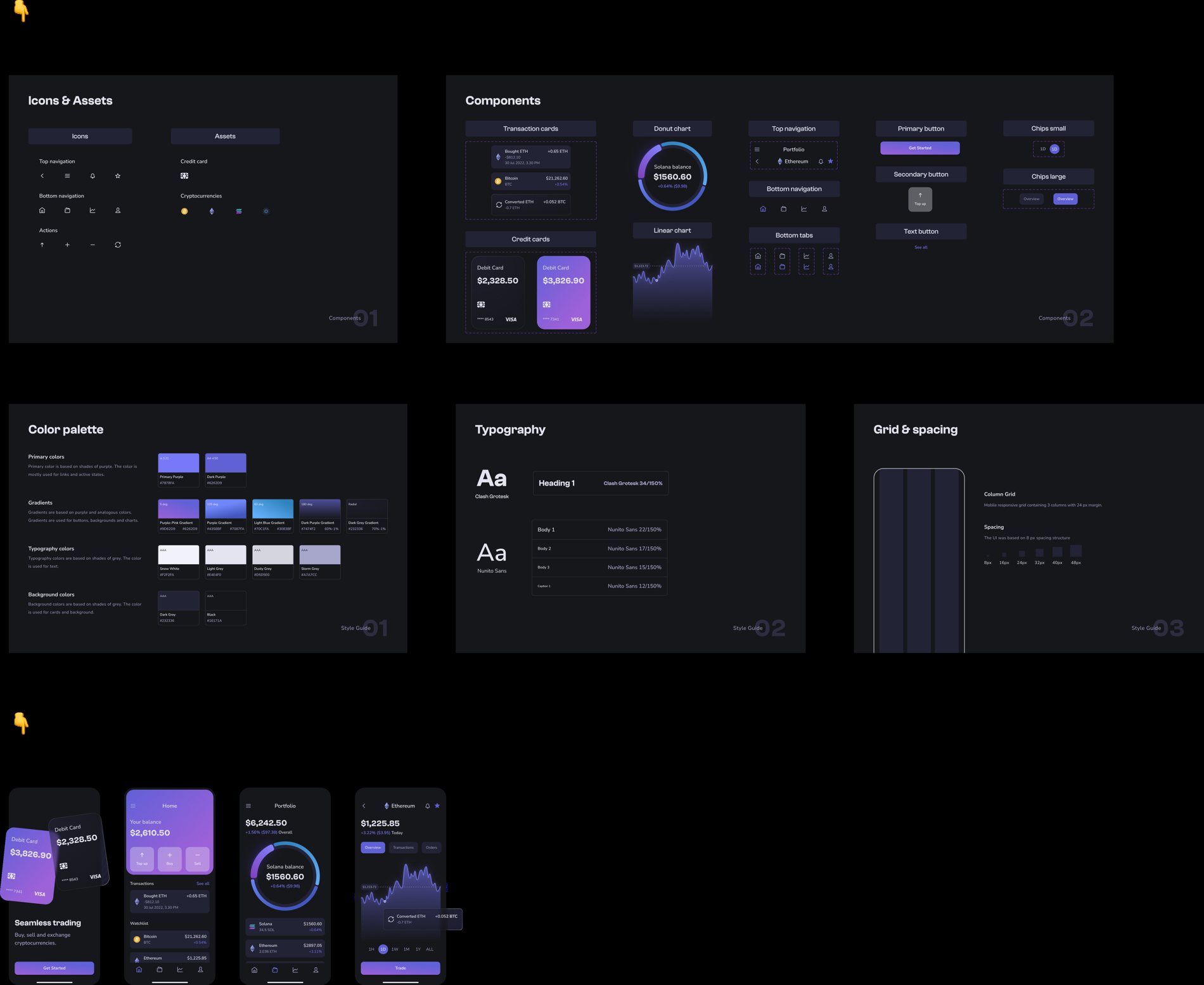 Crypto wallet app + design system